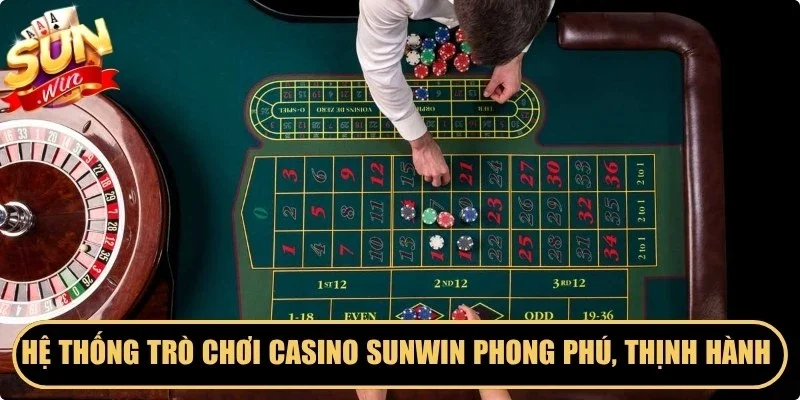Hệ thống trò chơi casino Sunwin phong phú, thịnh hành nhất