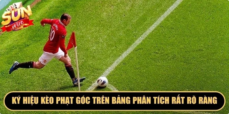 Ký hiệu kèo phạt góc trên bảng phân tích rất rõ ràng, minh bạch